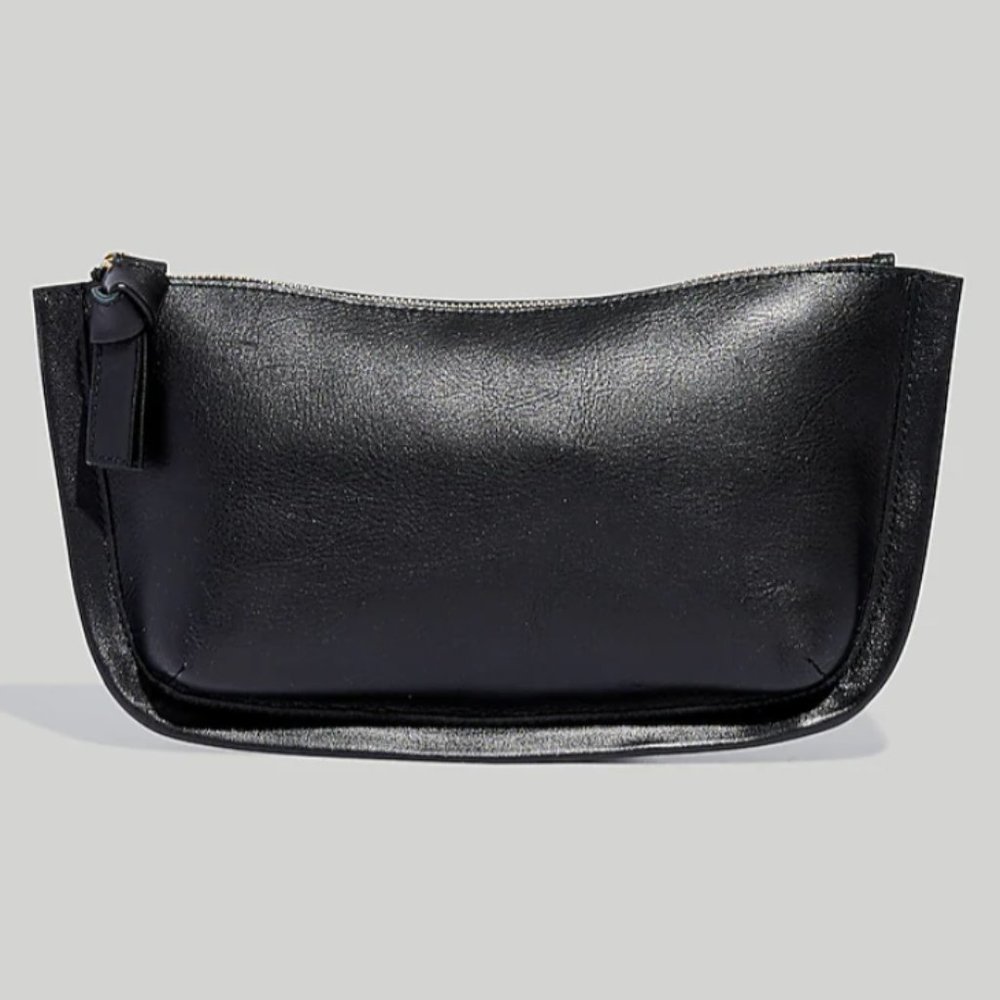 Madewell The Sydney Black Clutch Bag
